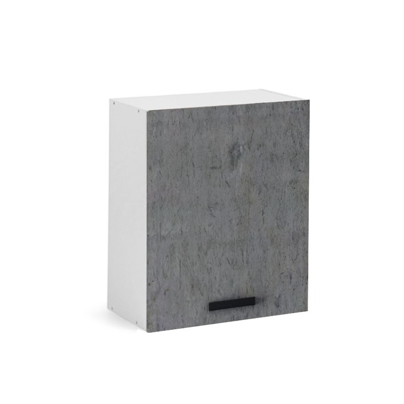 foto del prodotto pensile per cucina grigio cemento 1 anta cm 60x32xh 72