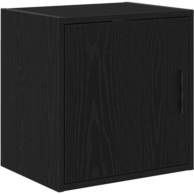 foto del prodotto pensile per garage nero in legno multistrato vidaxl