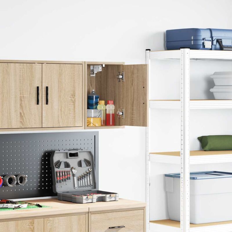 foto del prodotto pensile per garage rovere sonoma in legno multistrato vidaxl