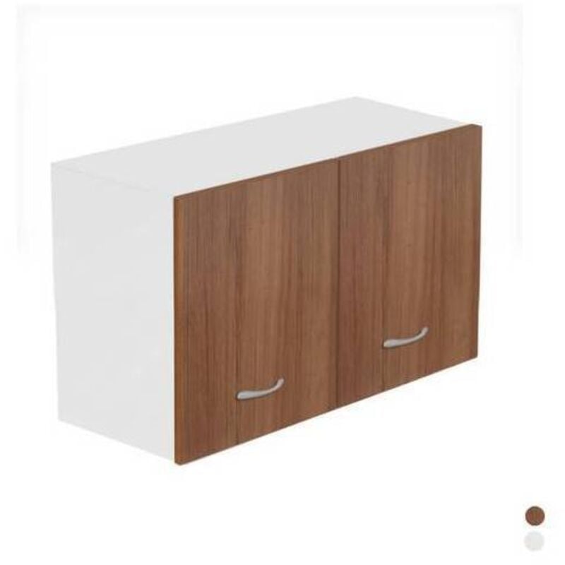 foto del prodotto pensile sopracappa apertura a 2 ante misura cm. 60x33xh.40 teak