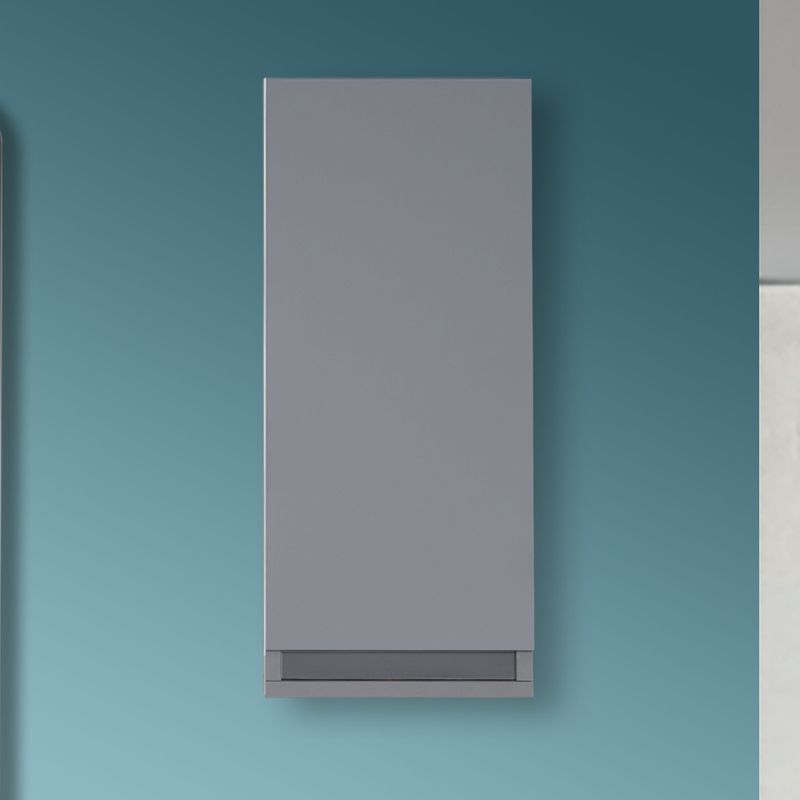 foto del prodotto pensile sospeso bagno salvaspazio h. 69 cm grigio opaco con ripiano