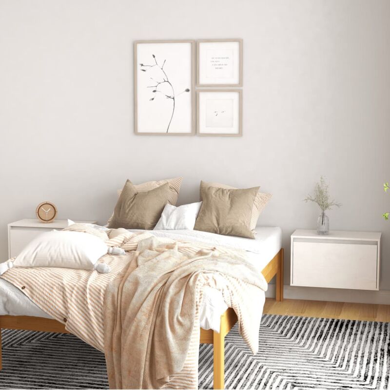 foto del prodotto pensili bianchi 2 pz 60x30x35 cm in legno massello di pino vidaxl