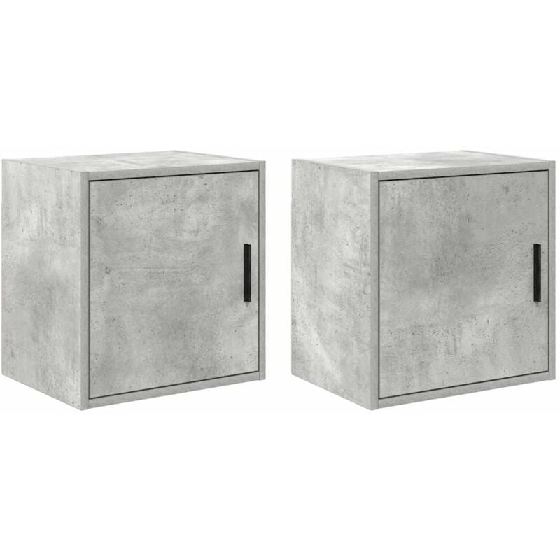 foto del prodotto pensili per garage 2 pz grigio cemento in legno multistrato vidaxl