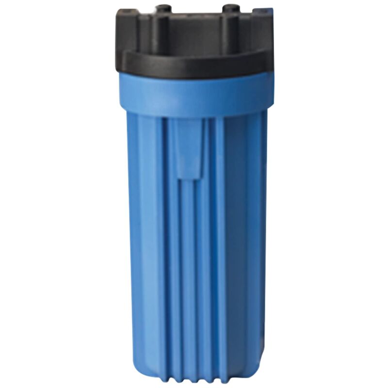 foto del prodotto pentair alloggiamento standard contenitore filtro acqua per cartucce standard 10 nero blu 3 4 i o con rilascio di pressione