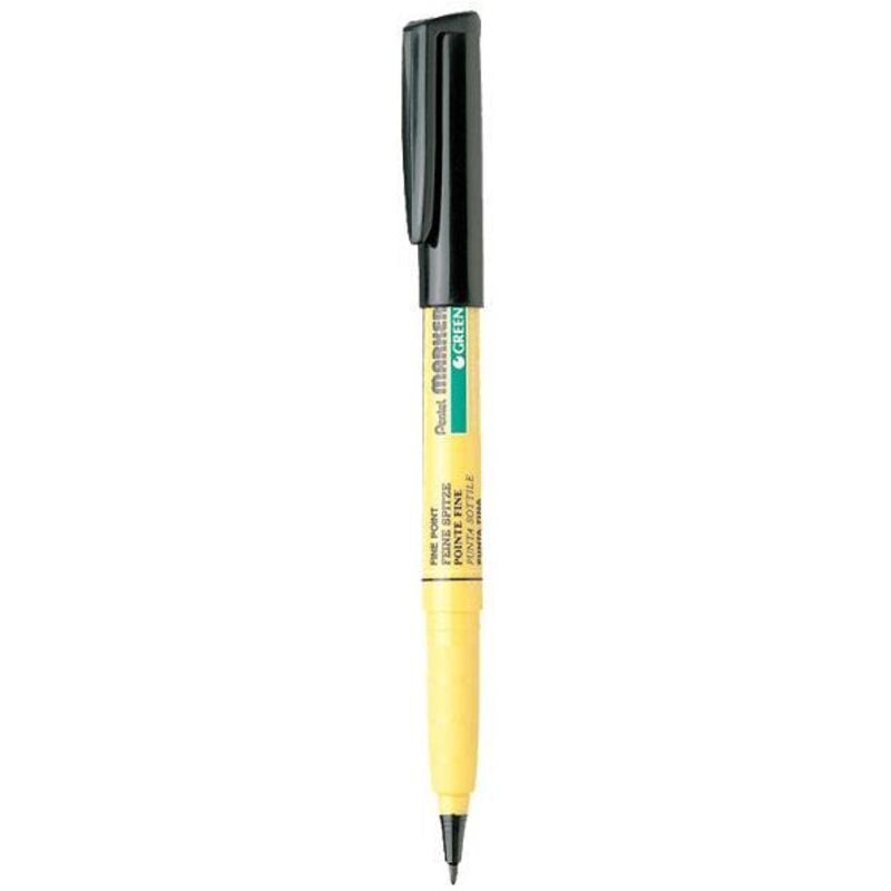 foto del prodotto pentel nm10-ao evidenziatore 1 pz punta sottile nero