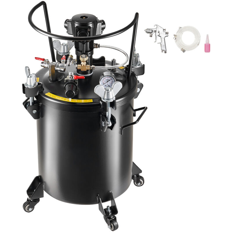 foto del prodotto pentola a pressione per vernice spray, 30l 7.5 gal, serbatoio con agitazione automatica, pressione regolabile 70 psi mophorn