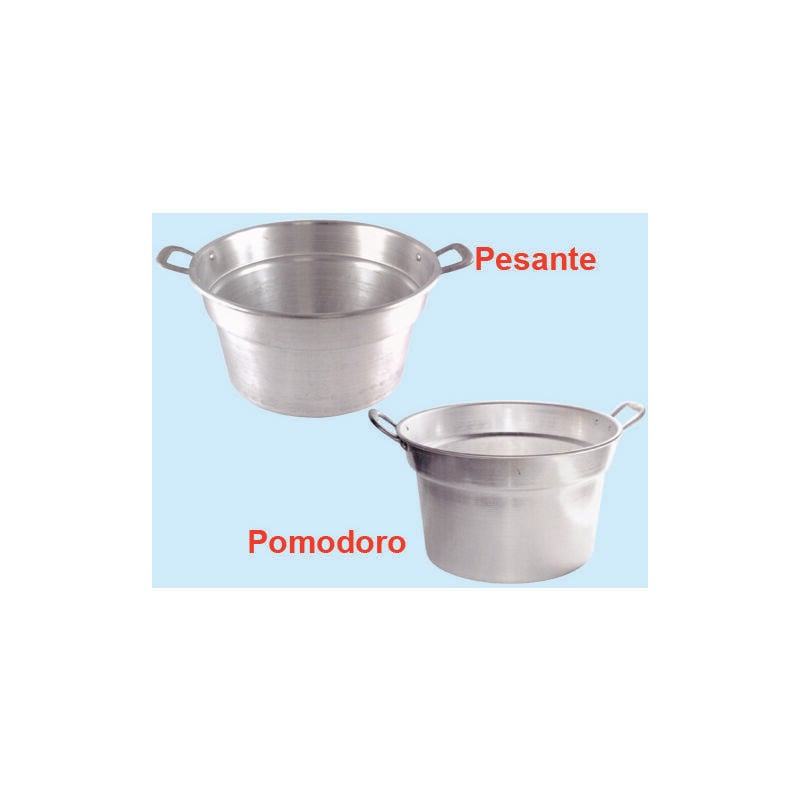 foto del prodotto pentola caldaia in alluminio per cottura salse e conserve 56 cm