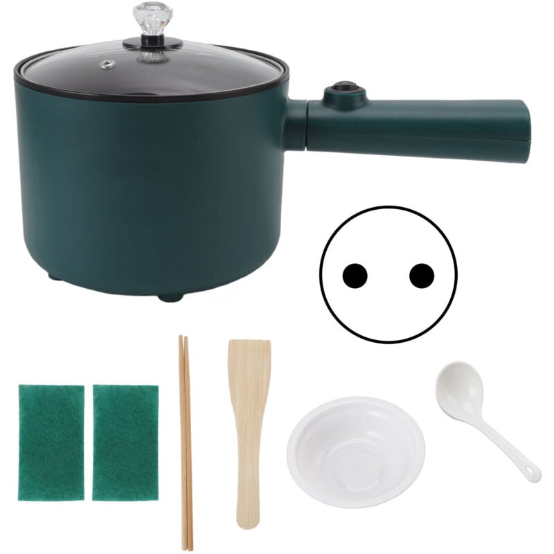 foto del prodotto pentola elettrica 1.8l antiaderente grado alimentare 2 modalit temperatura 6 funzioni manico lungo fornello elettrico per cucina casalinga spina ue