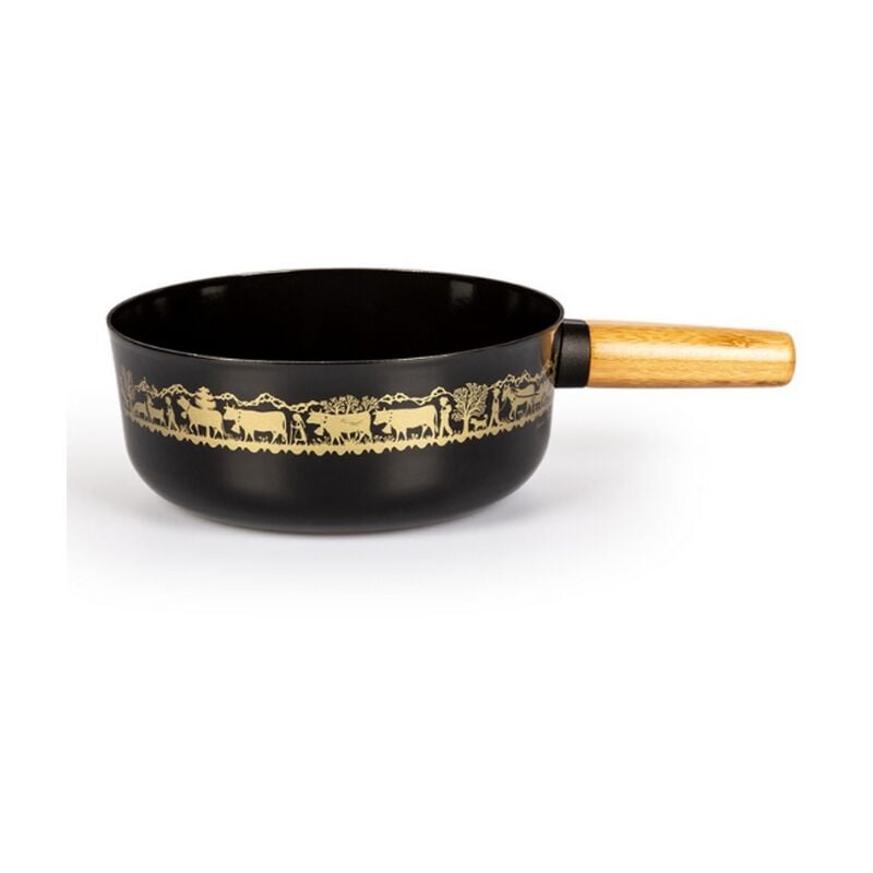 foto del prodotto pentola per fonduta in acciaio smaltato 23 cm nero - 7423.14haa - stockli