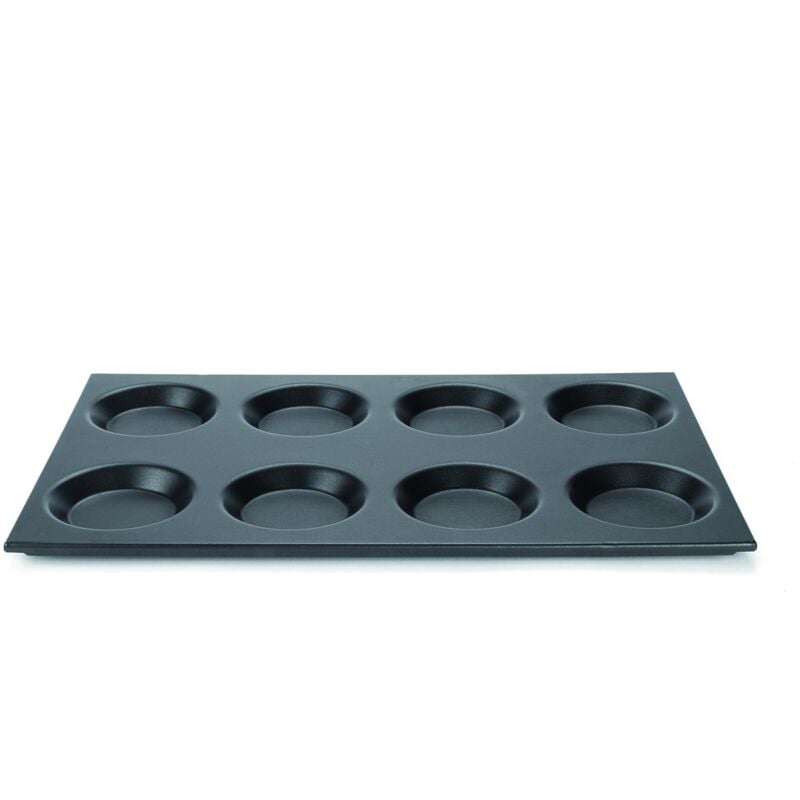 immagine 0 del prodotto pentole agnelli cosa183 ss08 teglia gastronorm 1 1 con 8 stampi da 11 cm, antiaderente, alluminio, argento, 53x32.5 cm