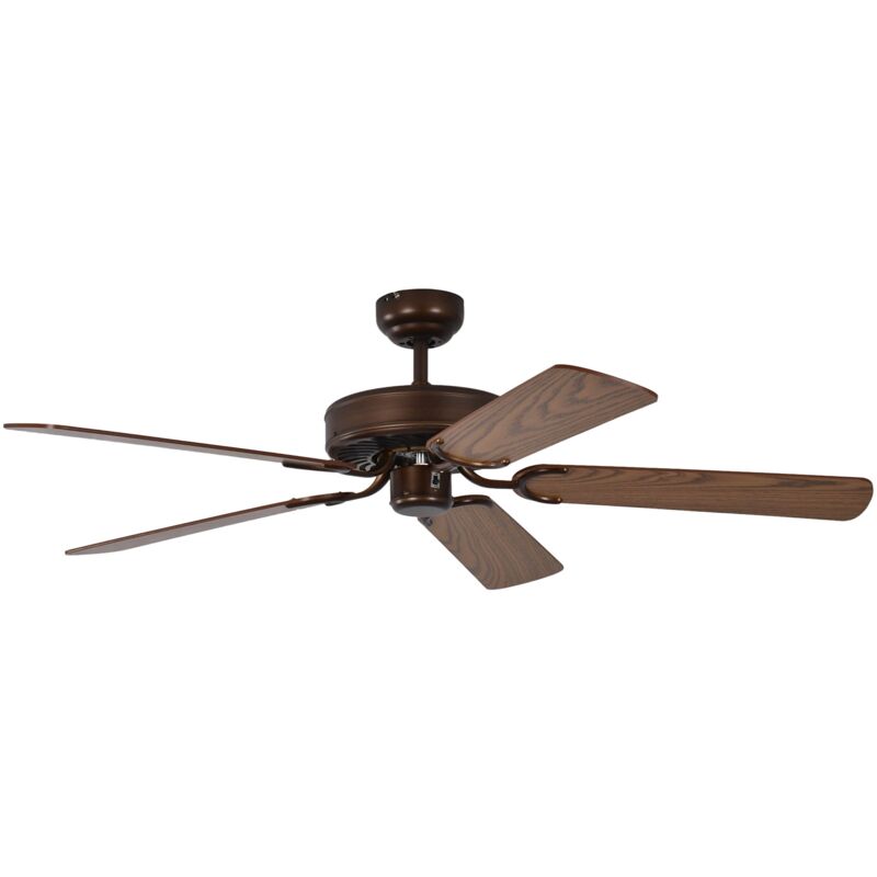 foto del prodotto pepeo gmbh ventilatore da soffitto potkuri, bronzo invecchiato quercia, 132 cm