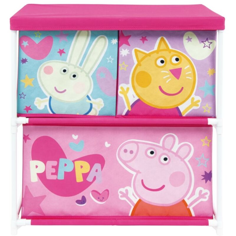 foto del prodotto peppa pig scaffale portagiochi in metallo