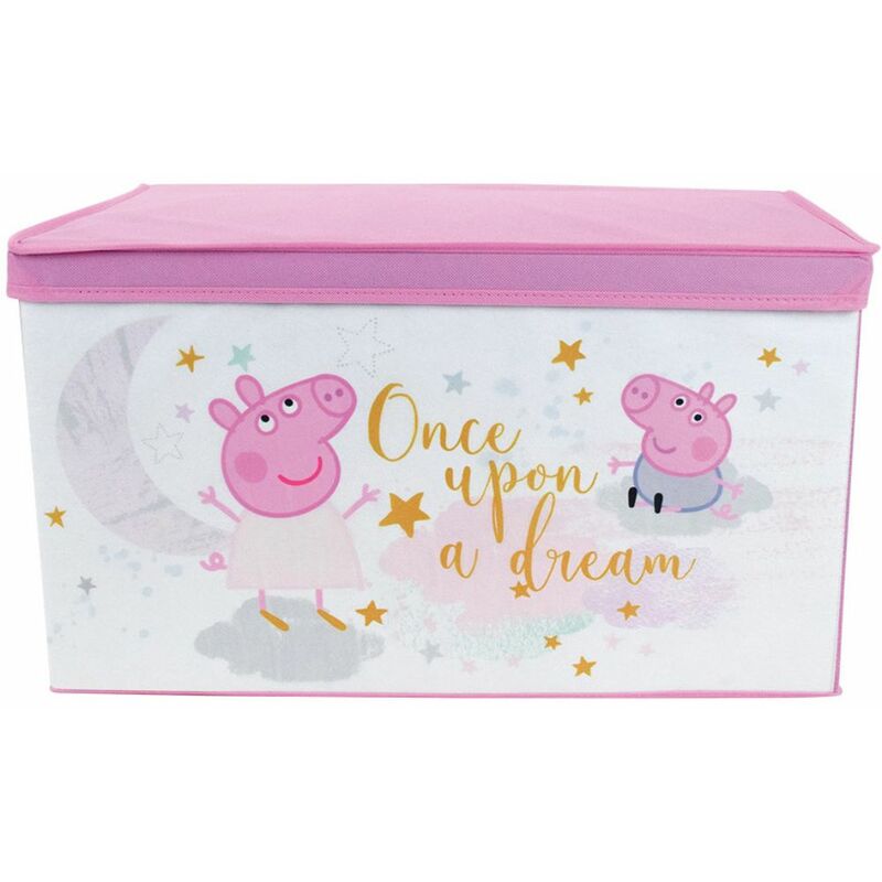 foto del prodotto peppa pig scatola portagiochi in tessuto