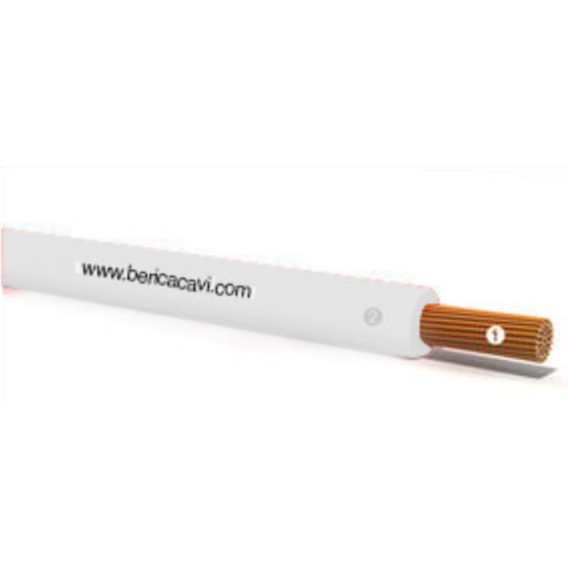 foto del prodotto per alte temperature 1x2.5, con isolamento e guaina in gomma siliconica b2501250bianco cavi