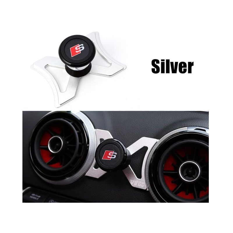 foto del prodotto per audi a3 s3 rs3 8v supporto per telefono da auto supporto per bocchette dell aria supporto girevole a 360 supporto gps magnetico accessori per lo