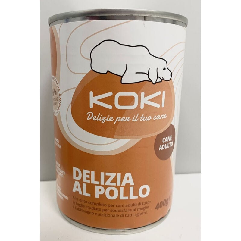 foto del prodotto per cane adult delizia al pollo da 400g koki