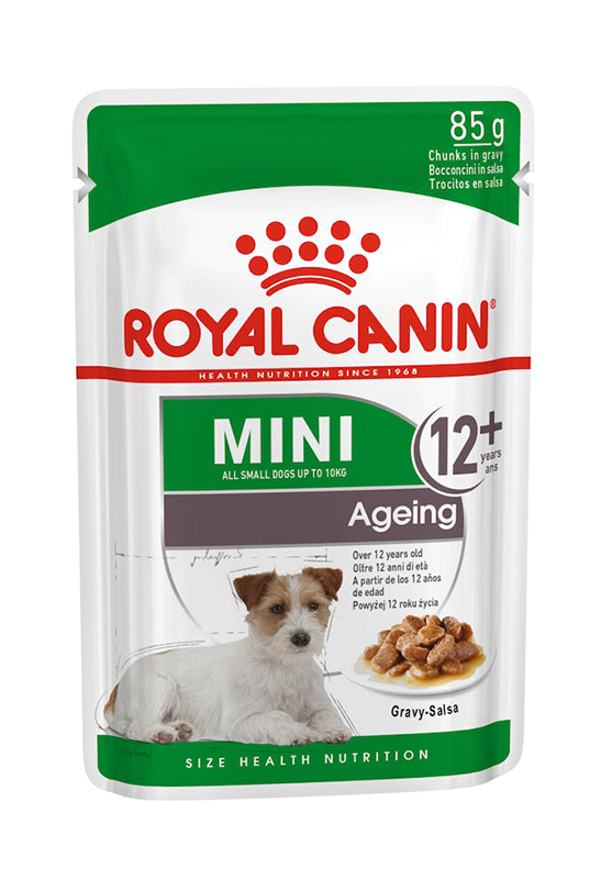 foto del prodotto per cane mini ageing 12 bst da 85 gr royal canin