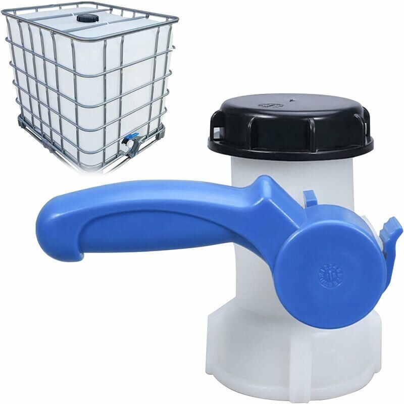 immagine 0 del prodotto per cisterna ibc da 1000 litri, valvola a farfalla con dado galleggiante in alluminio s60x6
