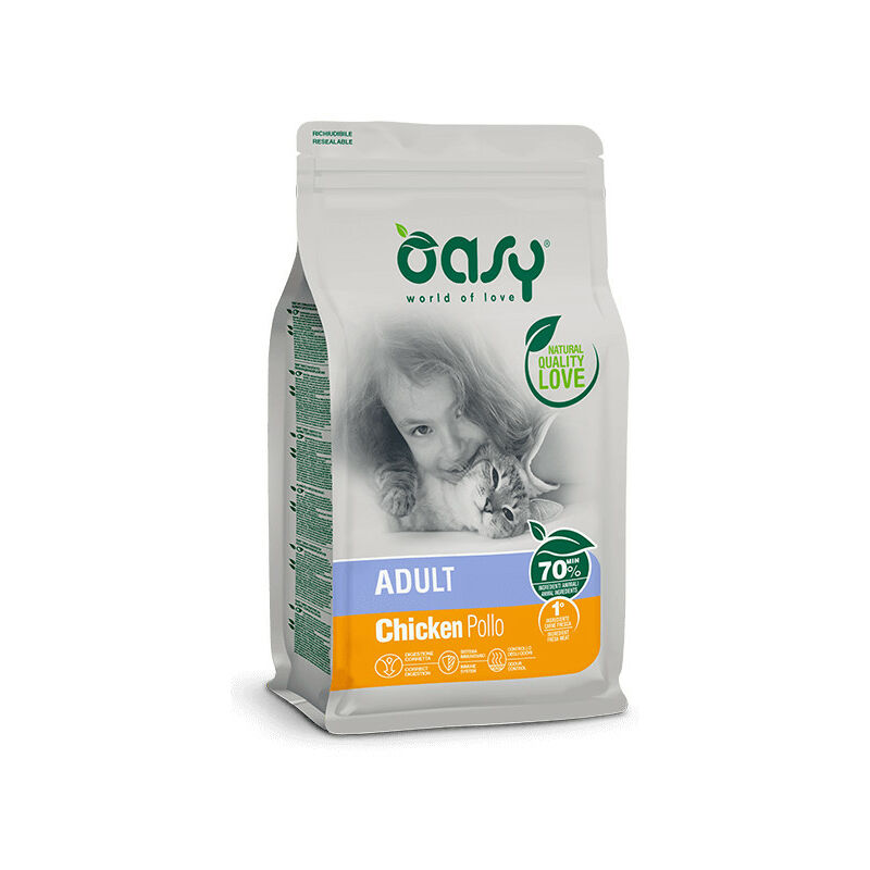 foto del prodotto per gatto adult con pollo da 1,5 kg oasy