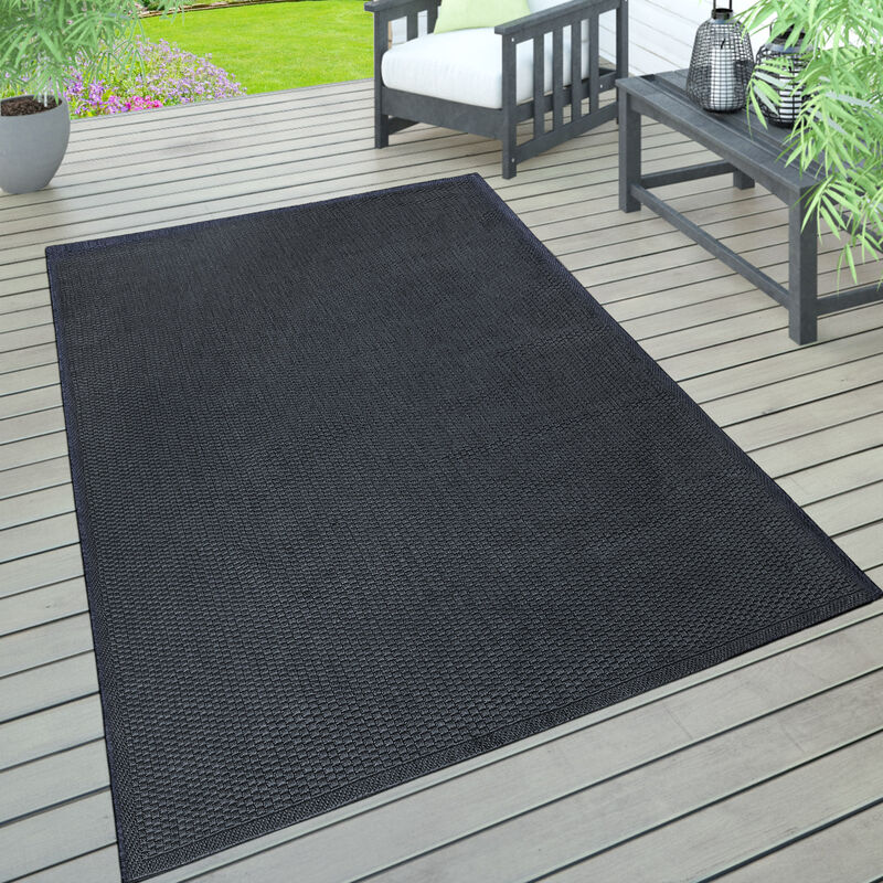 foto del prodotto per interni e esterni, per terrazza e balcone, anti intemperie, tinta unita 200x280 cm, navy blu paco home