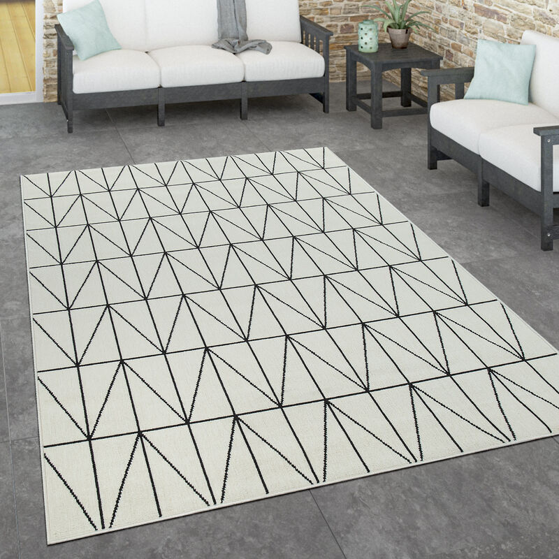 foto del prodotto per interni ed esterni, per terrazza e balcone, anti intemperie, scandinavo 120x170 cm, bianco paco home