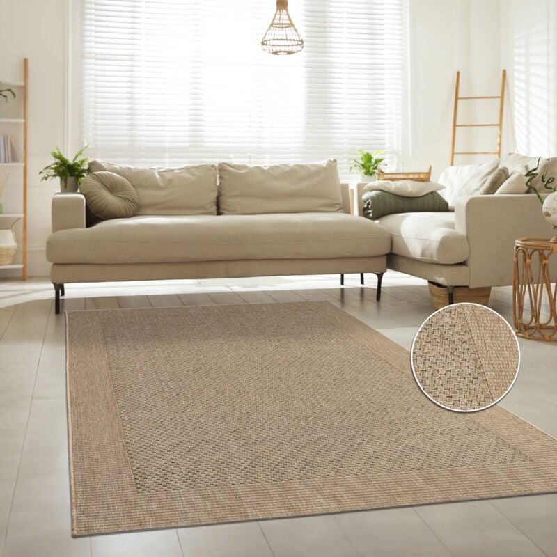foto del prodotto per interni ed esterni, per terrazza e balcone, anti intemperie, tinta unita 200x290 cm, beige paco home