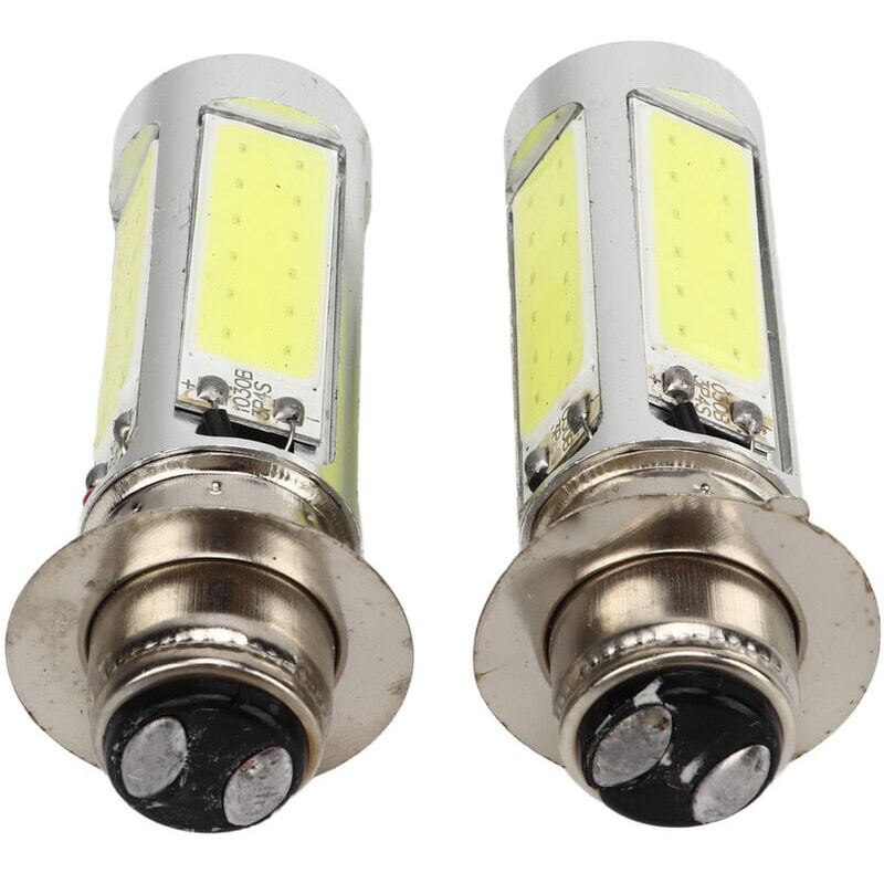 foto del prodotto per lampadine a led suzuki ltz per 12v30 30w hs p15d 25 1 12v, 2 lampadine a led bianche cob h6m 6000k per fendinebbia per bicicletta atv px15d