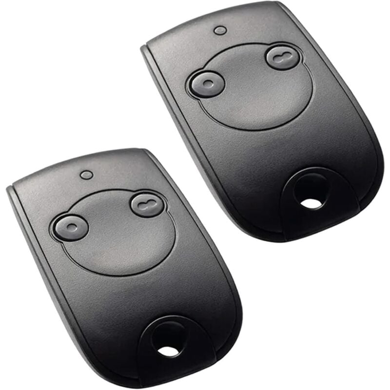 foto del prodotto per telecomando rts a 2 canali per controllare 2 motori per cancelli e porte da garage rts, nero-2 pezzi