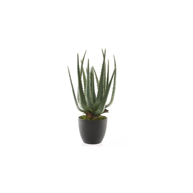 foto del prodotto peragashop aloe in vaso artificiale 40cm verde accessori decorativi per casa interni ed esterni