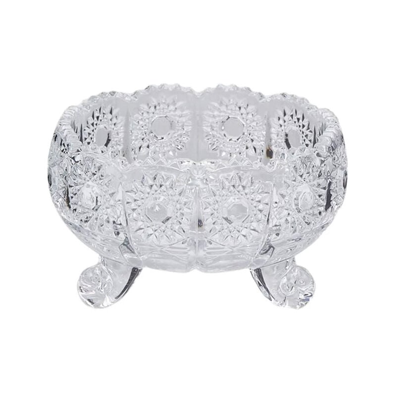 foto del prodotto peragashop edg, ciotola decorativa in vetro con piedi 19xh10cm, natale, decorazioni casa