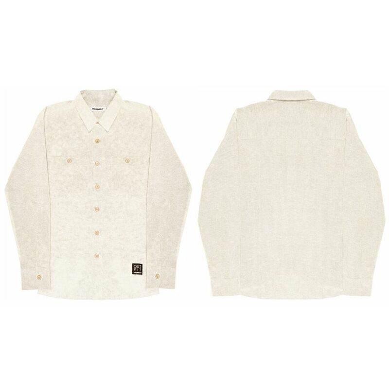 foto del prodotto peragashop outfit verdemax camicia da giardino estiva uomo donna verbena offwhite taglia s