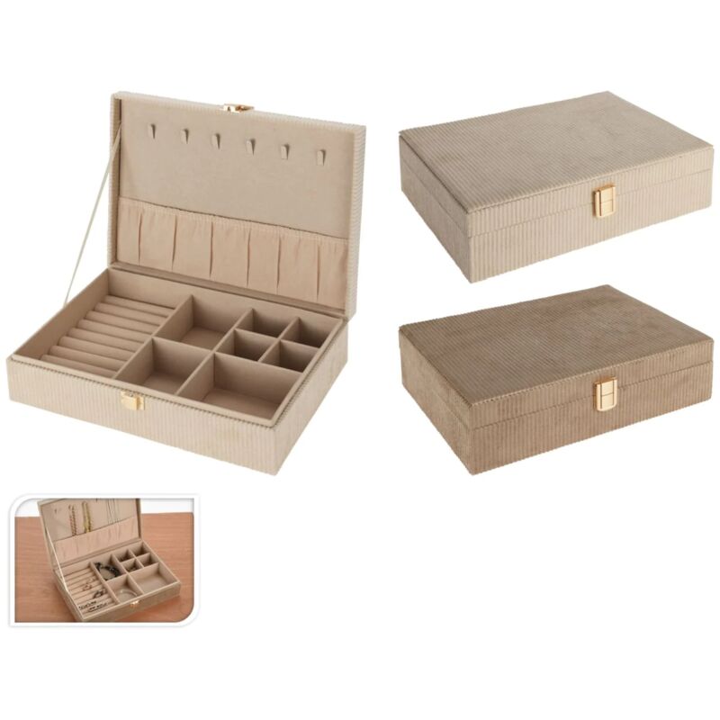 foto del prodotto peragashop porta gioie beige 28x19x7cm assortito