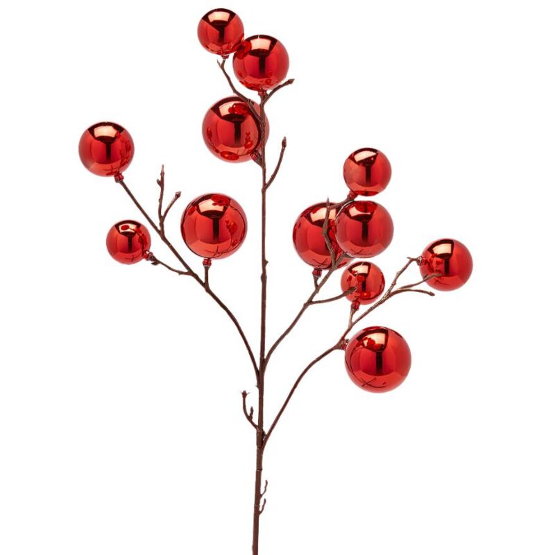 foto del prodotto peragashop ramo decorativo con sfere per decorazioni e composizioni floreali h 53 cm