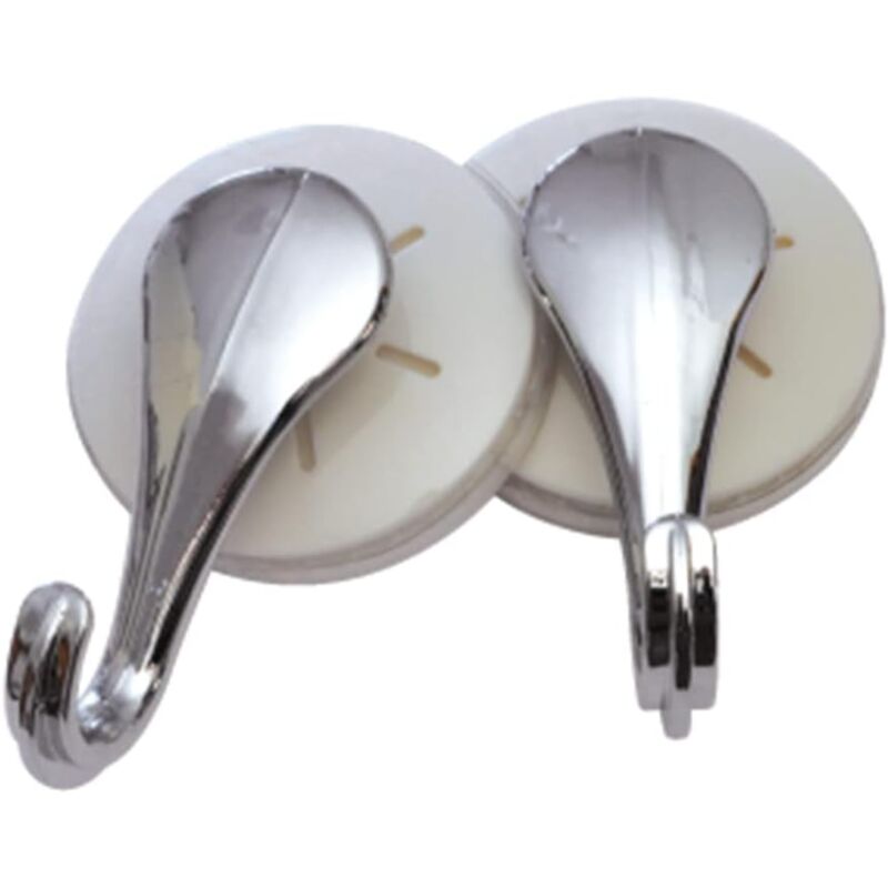 foto del prodotto peragashop set ganci con ventose a pressione euro marketing 90 argento bianco 2pz ig92