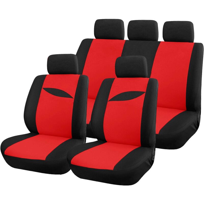 foto del prodotto peraline copertura auto rossa universale 9 pezzi