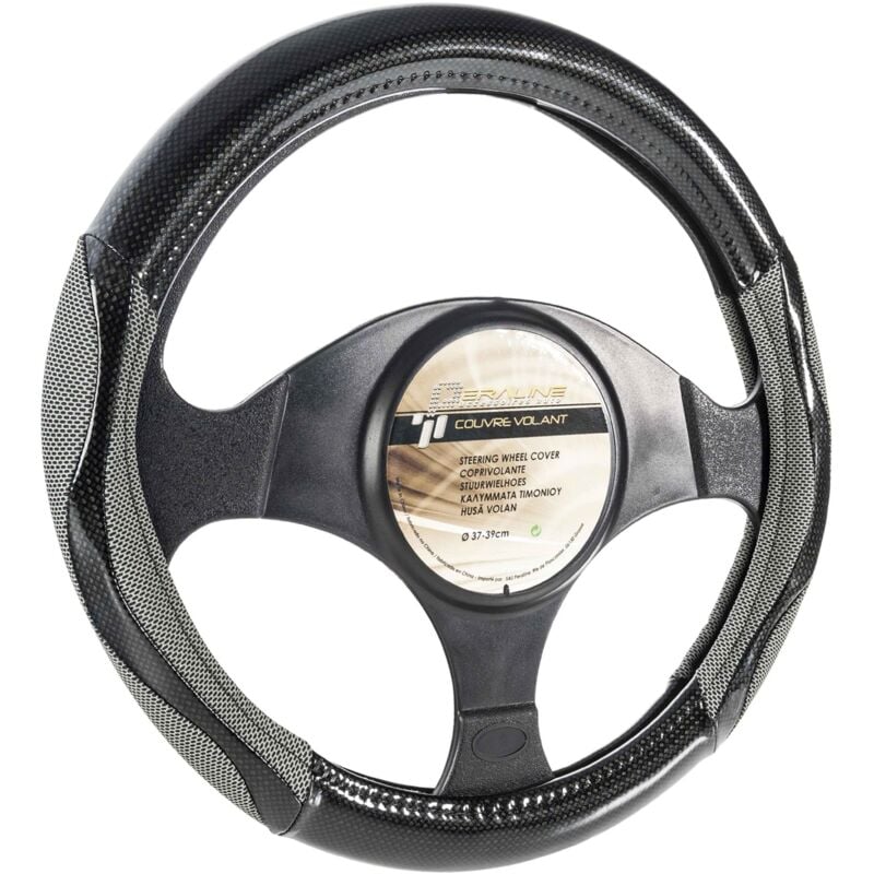 foto del prodotto peraline copertura volante aspetto carbonio
