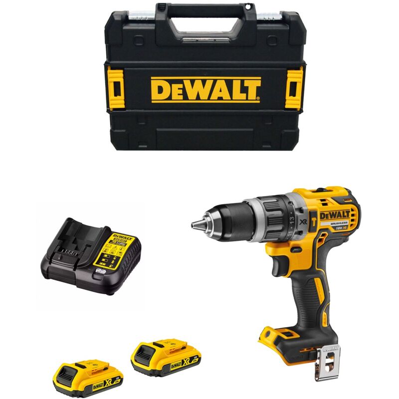 foto del prodotto perceuse percussion 18v dewalt 2 batteries li ion 2ah chargeur coffret tstak dcd796d2