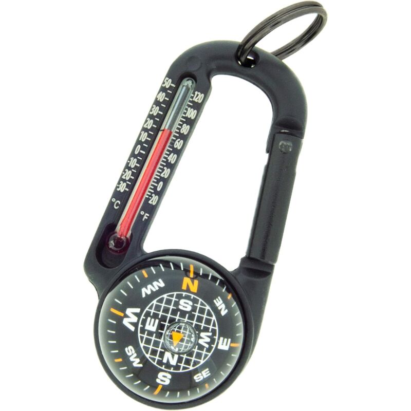 immagine 0 del prodotto percorsi escursionistici con bussola a sfera e termometro accessori per escursionismo, zaino in spalla e campeggio borsa, parka o giacca con clip