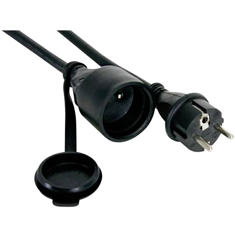 foto del prodotto perel ec01.5r15stbhq alimentazione prolunga 16 a nero 1.50 m h05rr f 3g 1,5 mm 