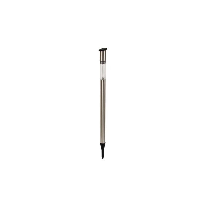 immagine 0 del prodotto perel faro solare solar led rgb con palo in acciaio inox 70 cm 27,56 70 pezzi in espositore