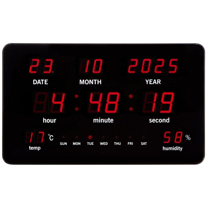 foto del prodotto perel orologio da parete con display a led