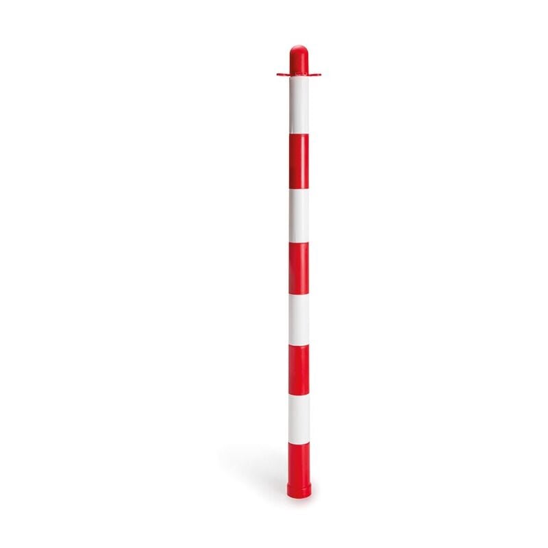 foto del prodotto perel palo in plastica rosso bianco of senza base