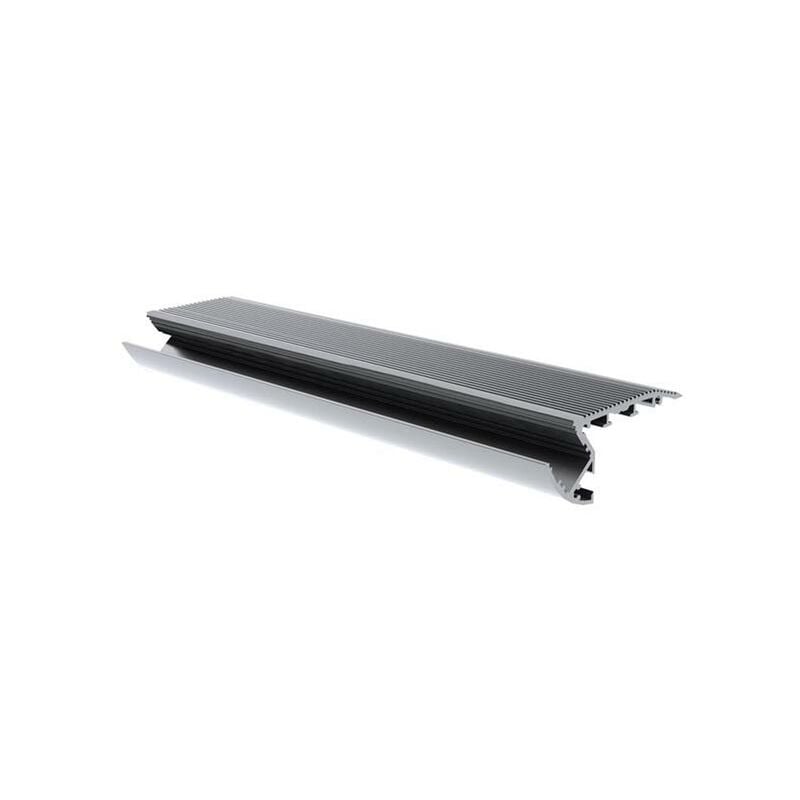 foto del prodotto perel scala in alluminio profilo led in alluminio anodizzato 2 m argento