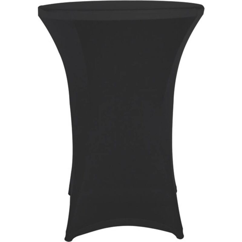 foto del prodotto perel standing table cover copertura per tavolo alto nero fp201