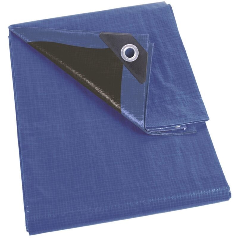 foto del prodotto perel telo blu nero super resistente 5 x 8 m
