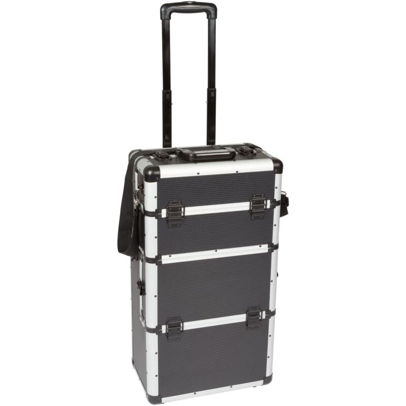 foto del prodotto perel valigia trolley in alluminio 370 x 225 x 670 mm 66,9 l nero