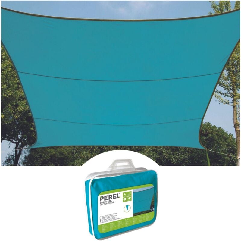 immagine 0 del prodotto perel vela ombra quadrata 3,6 x 3,6 m colore blu cielo