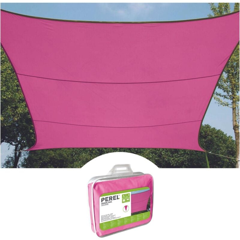 foto del prodotto perel vela ombra rettangolare 2 x 3 m colore fucsia