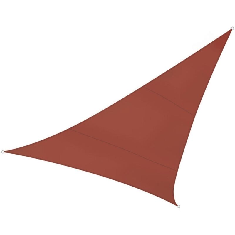 foto del prodotto perel vela ombra triangolo 5 x 5 x 5 m colore terracotta