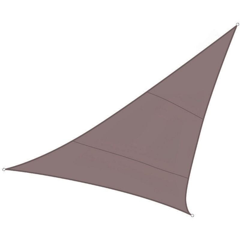 foto del prodotto perel vela ombra triangolo 5 x 5 x 5 m colore tortora